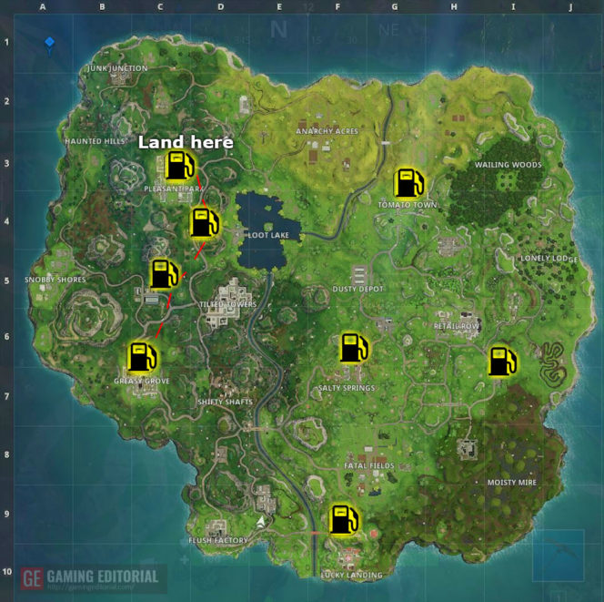 3 Fortnite Gas Station Locations in a Single Match ... - 664 x 661 jpeg 124kB